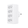 Solight rozbočka, 4x 2,5A, bílá Solight rozbočka, 4x 2,5A, bílá