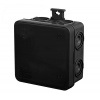 Rozbočovacia krabica E7 0296-02 75x75x39mm čierna Rozbočovacia krabica E7 0296-02 75x75x39mm čierna