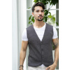 90862 Dewberry Mens Knitwear Vest-ANTHRACITE šedá M dewberry 2465430639370 90862 Dewberry Mens Knitwear Vest-ANTHRACITE šedá M dewberry 2465430639370