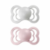 BIBS Supreme symetrické cumlíky zo silikónu 2ks - veľkosť 2 - Haze / Blossom BIBS Supreme symetrické cumlíky zo silikónu 2ks - veľkosť 2 - Haze / Blossom