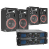 Skytec XEN 1000W Double set reproboxov a zosilňovačov Skytec XEN 1000W Double set reproboxov a zosilňovačov