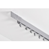 Garniža stropná hliníková koľajničková profil 35 jednoradová Matný chróm Garniža stropná hliníková koľajničková profil 35 jednoradová Matný chróm