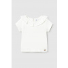 Detské bavlnené tričko Mayoral 1045.4F.Baby.PPYA béžová 80 Detské bavlnené tričko Mayoral 1045.4F.Baby.PPYA béžová 80