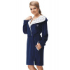 Dámský župan Marine modrý kotva - M Dámský župan Marine modrý kotva - M