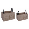Kôš Lúčne trávy, plsť, prírodné, 35x24x21cm, set 2 kusov! (DOPREDAJ)|Ego Dekor Kôš Lúčne trávy, plsť, prírodné, 35x24x21cm, set 2 kusov! (DOPREDAJ)|Ego Dekor