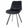 SIGNAL MEBLE Jedálenská stolička MONTI VELVET, čierna/čierna bluvel 19 SIGNAL MEBLE Jedálenská stolička MONTI VELVET, čierna/čierna bluvel 19