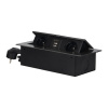 Výklopný blok zapustený ORNO OR-AE-13126/GR, 2x 230V a 2x USB, grafitová Výklopný blok zapustený ORNO OR-AE-13126/GR, 2x 230V a 2x USB, grafitová