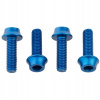 Wolf Tooth Skrutky M5x15 mm 4 ks pre košíky modrá Wolf Tooth Skrutky M5x15 mm 4 ks pre košíky modrá