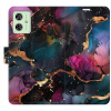 iSaprio Flip Dark Marble pro Motorola Moto G54 5G / G54 5G Power Edition n24dm-FLP2-MoG54 iSaprio Flip Dark Marble pro Motorola Moto G54 5G / G54 5G Power Edition n24dm-FLP2-MoG54
