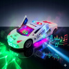 Elektrické auto svietiace hrajúce otočné policajné auto policajné auto pre deti Elektrické auto svietiace hrajúce otočné policajné auto policajné auto pre deti