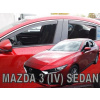 Deflektory na Mazda 3 Sedan, 4-dverová (+zadné), r.v.: 2019 - Deflektory na Mazda 3 Sedan, 4-dverová (+zadné), r.v.: 2019 -