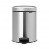 Brabantia Pedálový odpadkový kôš NEWICON 5 l, matná oceľ Brabantia Pedálový odpadkový kôš NEWICON 5 l, matná oceľ