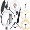 LAMPA PIERŚCIENIOWA LED RING PILOT STATÍV SADA NA MAKE-UP DRŽIAK NA TELEFÓN LAMPA PIERŚCIENIOWA LED RING PILOT STATÍV SADA NA MAKE-UP DRŽIAK NA TELEFÓN
