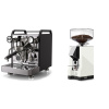 Rocket Espresso Mozzafiato FAST V, black + Eureka Mignon Silenzio 55, CR white Rocket Espresso Mozzafiato FAST V, black + Eureka Mignon Silenzio 55, CR white