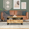 zahrada-XL Konferenčný stolík 80x50x40 cm masívne mango a spracované drevo 351954 zahrada-XL Konferenčný stolík 80x50x40 cm masívne mango a spracované drevo 351954