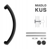 FT - MADLO kód K39 Ø 32 mm UN ks Rozteč madla: 350 mm, Dĺžka: 382 mm, Rozmer profilu madla: Ø 32 mm CIM - čierna matná (FNO) FT - MADLO kód K39 Ø 32 mm UN ks Rozteč madla: 350 mm, Dĺžka: 382 mm, Rozmer profilu madla: Ø 32 mm CIM - čierna matná (FNO)