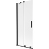 Mexen Velar sprchový kút 2-krídlový posuvný 85 x 150 cm, mrazené sklo, čierny - 896-085-000-31-70 Mexen Velar sprchový kút 2-krídlový posuvný 85 x 150 cm, mrazené sklo, čierny - 896-085-000-31-70