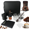 SADA NA PRÍPRAVU KÁVY NA CESTY ŠÁLKA + MLÝNČEK + VÁHA + SKLENENÝ HRNIEC SADA NA PRÍPRAVU KÁVY NA CESTY ŠÁLKA + MLÝNČEK + VÁHA + SKLENENÝ HRNIEC