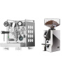 Rocket Espresso Appartamento, white + Eureka Mignon Specialita Compatto, CR chrome Rocket Espresso Appartamento, white + Eureka Mignon Specialita Compatto, CR chrome