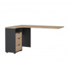 Falco Trade Doska rohového písacieho stola Sigal 150 x 99,6 cm, sivá / hikora jackson Falco Trade Doska rohového písacieho stola Sigal 150 x 99,6 cm, sivá / hikora jackson