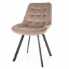 SIGNAL MEBLE Jedálenská stolička MONTI VELVET, čierna/tmavobéžová bluvel 40 SIGNAL MEBLE Jedálenská stolička MONTI VELVET, čierna/tmavobéžová bluvel 40