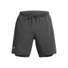 Under Armour šortky so slipami UA LAUNCH 7'' 2-IN-1 shorts -GRY 1382641-025 Under Armour šortky so slipami UA LAUNCH 7'' 2-IN-1 shorts -GRY 1382641-025