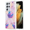 Gumený 3D kryt Marble na Samsung Galaxy S21 Ultra 5G - Slabofialová Gumený 3D kryt Marble na Samsung Galaxy S21 Ultra 5G - Slabofialová
