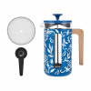Kitchen Craft French Press kanvice na kávu La Cafetière / Blu Fiorato 1 l Kitchen Craft French Press kanvice na kávu La Cafetière / Blu Fiorato 1 l