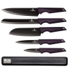 Súprava nožov s magnetickým držiakom 6 ks Purple Eclipse Collection