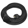 Prodlužovací přívod - spojka, 1zás. 5m, 3x1,5mm2, černá, gumová FG1-5 Prodlužovací přívod - spojka, 1zás. 5m, 3x1,5mm2, černá, gumová FG1-5