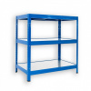 Kovový regál do technickej miestnosti Biedrax 60 x 90 x 120 cm, modrý - 3 police pozink Kovový regál do technickej miestnosti Biedrax 60 x 90 x 120 cm, modrý - 3 police pozink