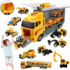 TIR ODŤAHOVKA ŤAHAČ STAVEBNÉ STROJE SÚPRAVA 6 AUTÍČOK PRE CHLAPCA TIR ODŤAHOVKA ŤAHAČ STAVEBNÉ STROJE SÚPRAVA 6 AUTÍČOK PRE CHLAPCA