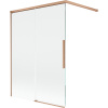 Mexen Rox 2-krídlová posuvná vaňová zástena 120 x 150 cm, transparentná, brúsená meď - 8C9-120-003-65-00 Mexen Rox 2-krídlová posuvná vaňová zástena 120 x 150 cm, transparentná, brúsená meď - 8C9-120-003-65-00
