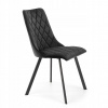 Stolička Halmar zamatová čierna 1 ks Stolička Halmar zamatová čierna 1 ks