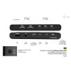 i-tec KVM dokovací stanice pro dva hositele, 4K HDMI, 3x USB-C, 2x USB-A, Power Delivery 2x 100W i-tec KVM dokovací stanice pro dva hositele, 4K HDMI, 3x USB-C, 2x USB-A, Power Delivery 2x 100W