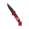 Zatvárací nôž RESCUE Mil-Tec® s kombinovaným ostrím - čierny – Červená Zatvárací nôž RESCUE Mil-Tec® s kombinovaným ostrím - čierny – Červená
