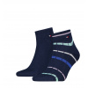 TOMMY HILFIGER - pánske ponožky 2PACK Breton quarter tmavomodré-43-46 TOMMY HILFIGER - pánske ponožky 2PACK Breton quarter tmavomodré-43-46