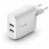 Belkin WCB002vfWH dual USB-A 12W x2 biela Belkin WCB002vfWH dual USB-A 12W x2 biela