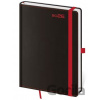 Helma B6 týždenný 2026 BLACK RED Helma B6 týždenný 2026 BLACK RED