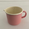 Hrnček smalt ružový s lievikom Hrnček smalt ružový s lievikom