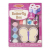 Dřevěná krabička k vymalování /Motýl/ Dřevěná krabička k vymalování /Motýl/