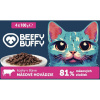BEEFY BUFFY SET kapsičky pre mačky mäsové hovädzie kúsky v omáčke 4 x 100g BEEFY BUFFY SET kapsičky pre mačky mäsové hovädzie kúsky v omáčke 4 x 100g