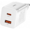 Baseus CCSUPP-E02 Super Si Quick Nabíječka USB + USB-C 30W White 6953156206359 Baseus CCSUPP-E02 Super Si Quick Nabíječka USB + USB-C 30W White 6953156206359