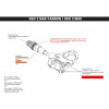 Náhradní osa LOOK Keo 2 Max D12V37 - Left Axle Náhradní osa LOOK Keo 2 Max D12V37 - Left Axle