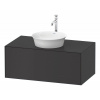 DURAVIT White Tulip závesná skrinka pod umývadlo na dosku, 1 zásuvka, 1000 x 550 x 408 mm, grafit matný, WT497605858 DURAVIT White Tulip závesná skrinka pod umývadlo na dosku, 1 zásuvka, 1000 x 550 x 408 mm, grafit matný, WT497605858