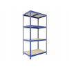 Policový regál Biedrax 35 x 75 x 180 cm, modrý, 4 police OSB 10 mm, nosnosť 200 kg na policu Policový regál Biedrax 35 x 75 x 180 cm, modrý, 4 police OSB 10 mm, nosnosť 200 kg na policu