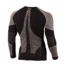 LASTING bezešvé merino tričko WEROLO - pánské - černé/béžové Velikost: XXL/3XL LASTING bezešvé merino tričko WEROLO - pánské - černé/béžové Velikost: XXL/3XL