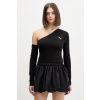 Puma tričko s dlhým rukávom dámske s bavlnou Asymmetric Longsleeve 634623 čierna XS Puma tričko s dlhým rukávom dámske s bavlnou Asymmetric Longsleeve 634623 čierna XS