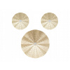 NÁSTENNÁ DEKORÁCIA KOVOVÁ ZLATÁ OKRÚHLA LESLIE 3 kusy, PRIEMER 33,5 CM NÁSTENNÁ DEKORÁCIA KOVOVÁ ZLATÁ OKRÚHLA LESLIE 3 kusy, PRIEMER 33,5 CM