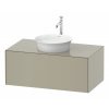 DURAVIT White Tulip závesná skrinka pod umývadlo na dosku, 1 zásuvka, 1000 x 550 x 408 mm, taupe matná, WT497606060 DURAVIT White Tulip závesná skrinka pod umývadlo na dosku, 1 zásuvka, 1000 x 550 x 408 mm, taupe matná, WT497606060